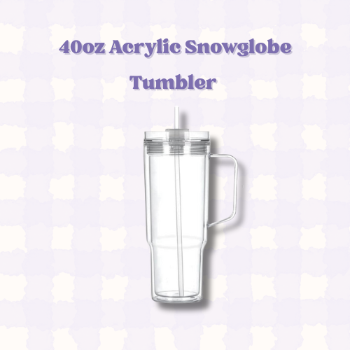 40 oz ACRYLIC Snowglobe